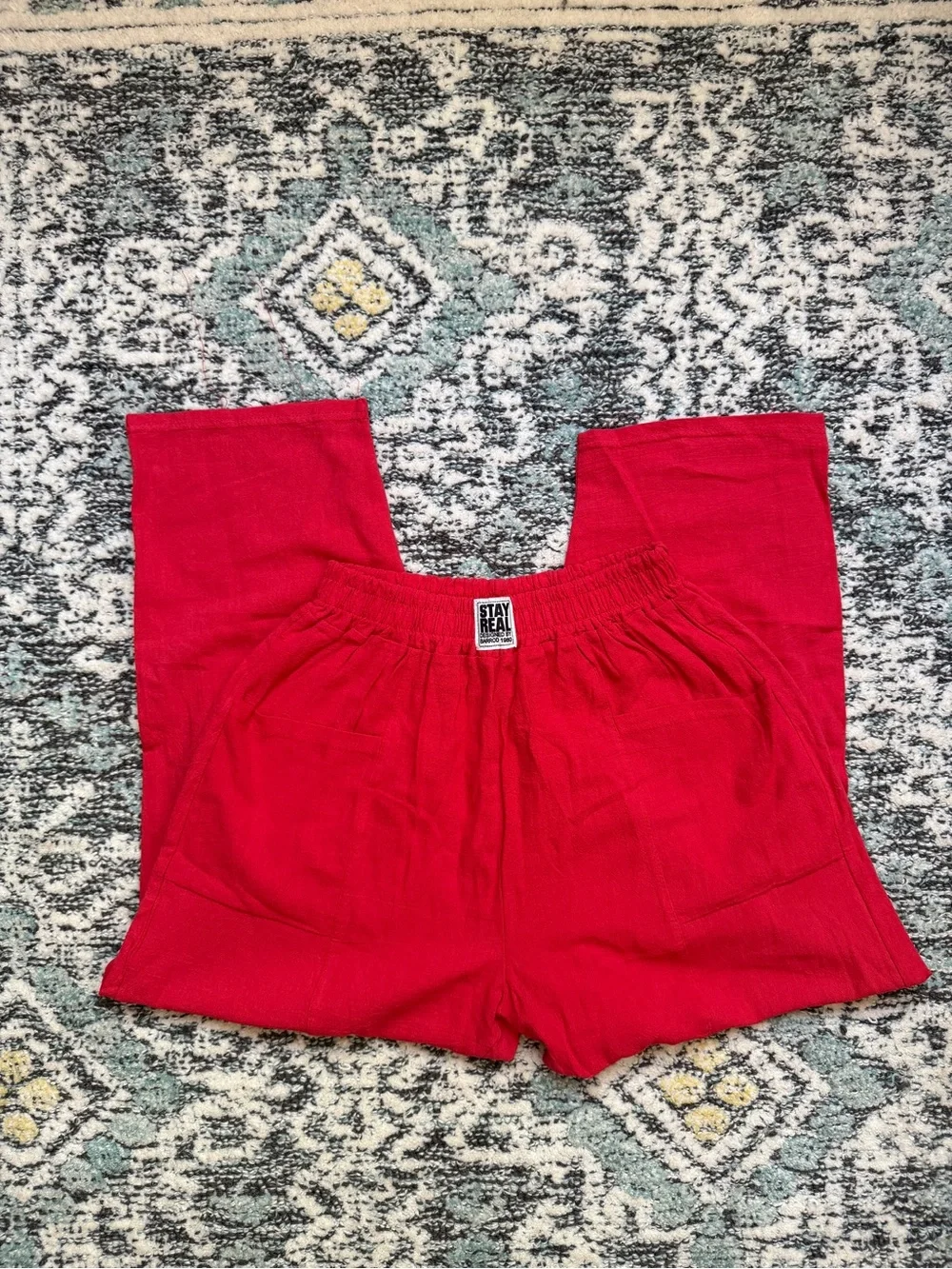 Vintage 1980s STAY REAL by Barrod Gauzy Cotton Capri